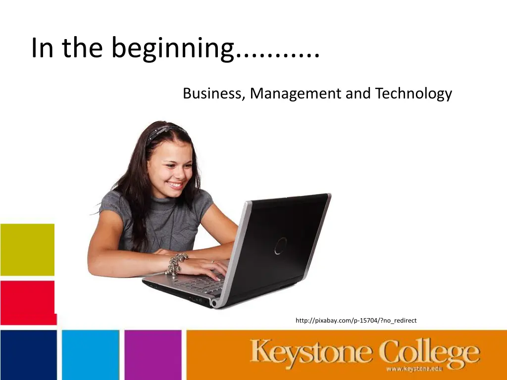 in the beginning