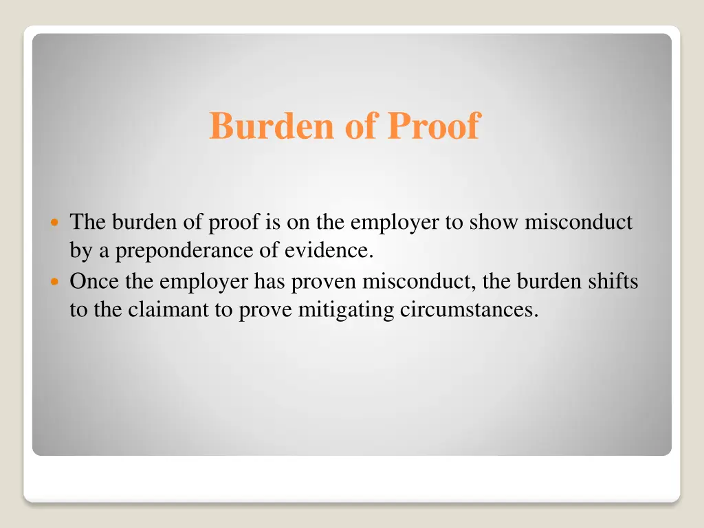 burden of proof