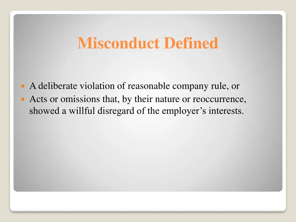 misconduct defined