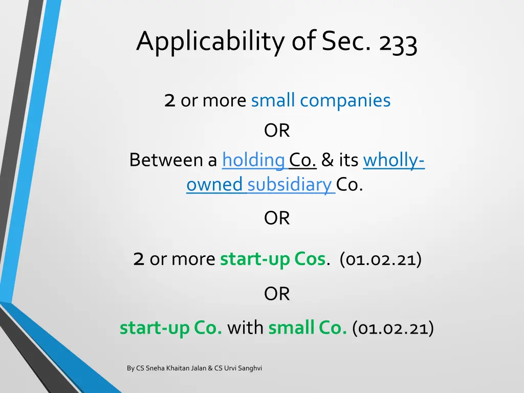 applicability of sec 233