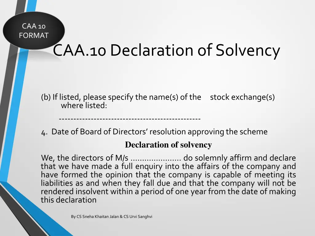 caa 10 format 1