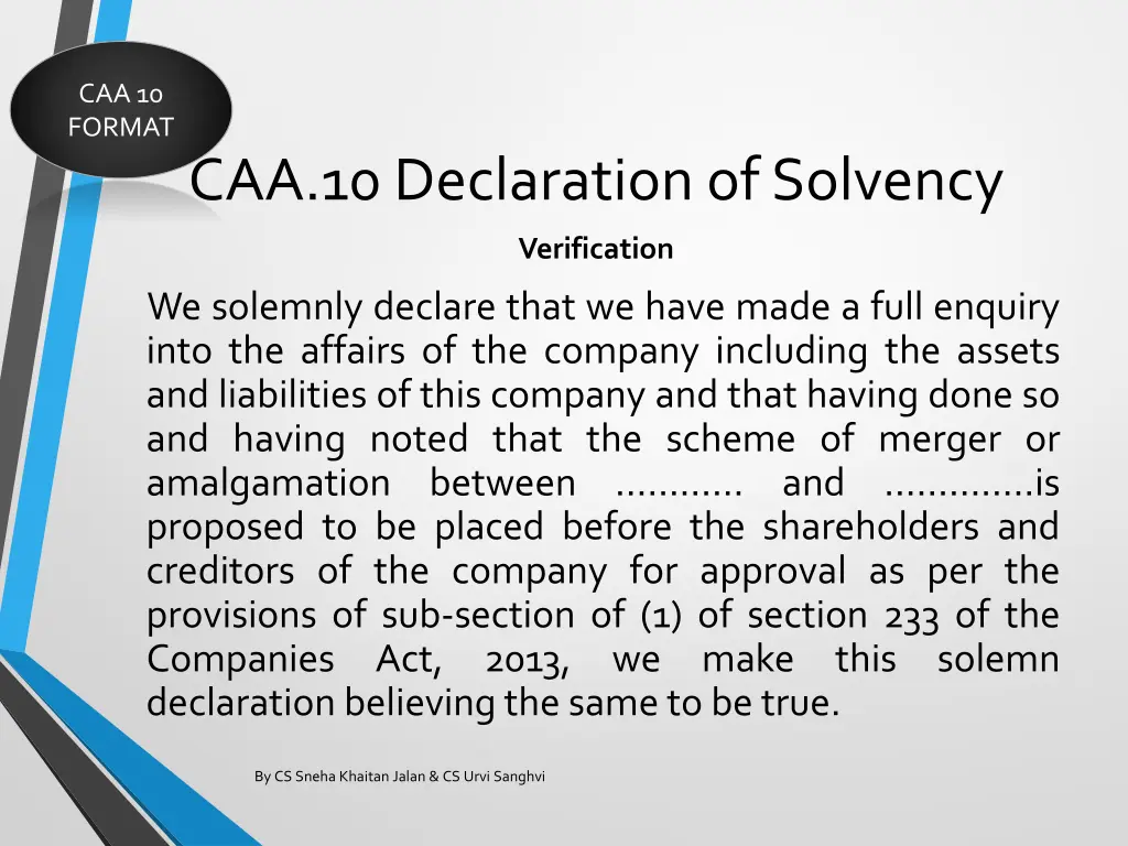 caa 10 format 3