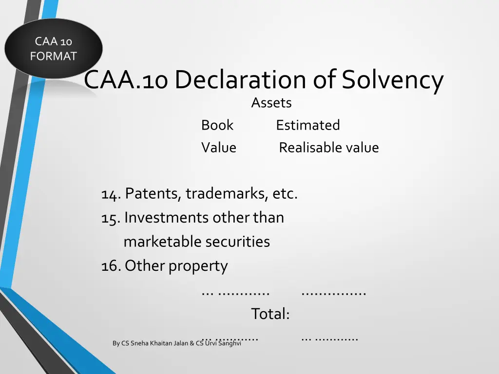 caa 10 format 8