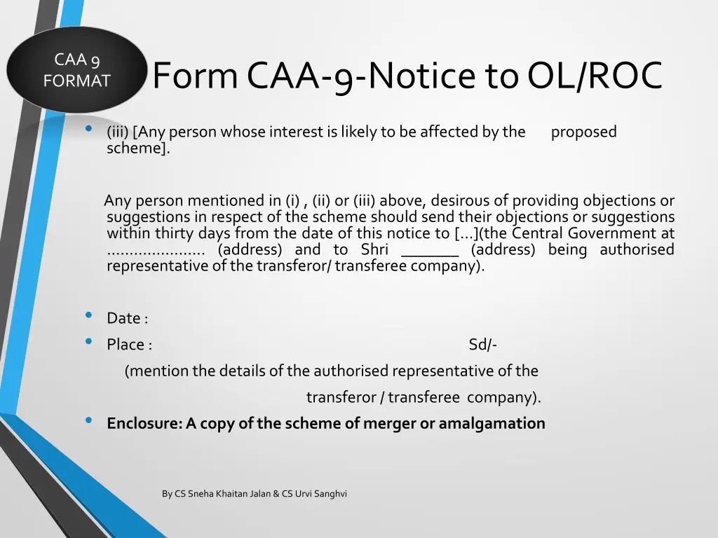 caa 9 format 1