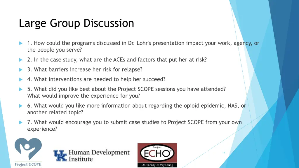 large group discussion
