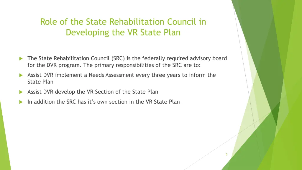 role of the state rehabilitation council