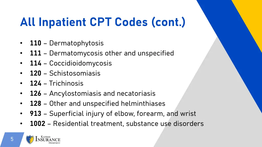 all inpatient cpt codes cont 1