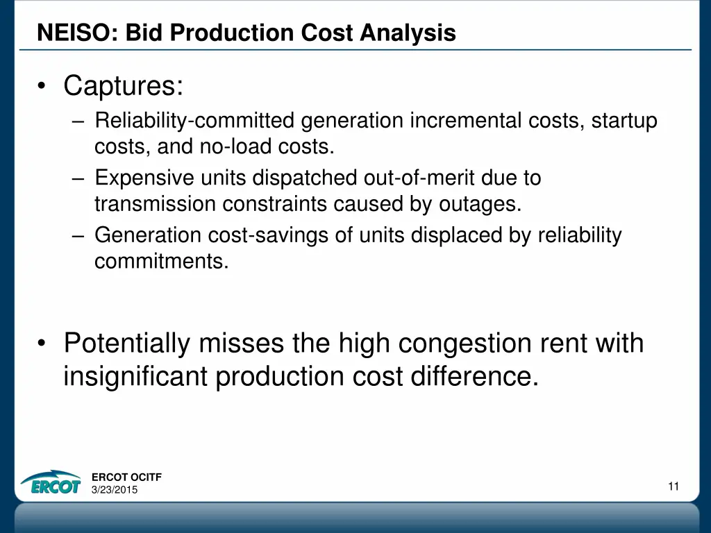 neiso bid production cost analysis