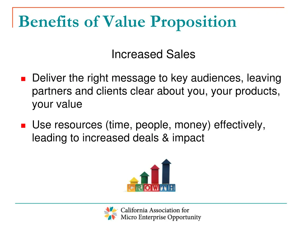 benefits of value proposition
