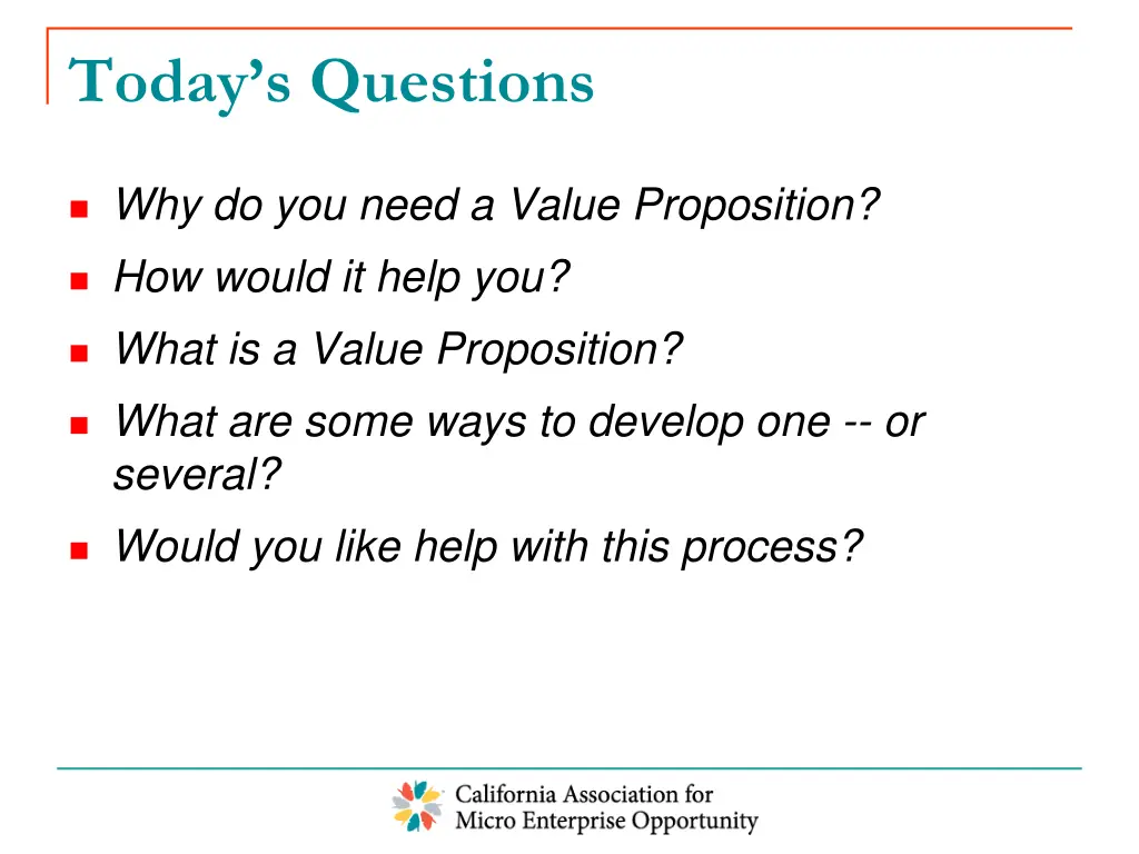 today s questions