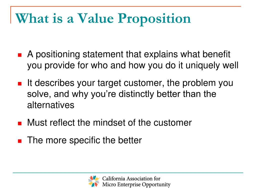 what is a value proposition