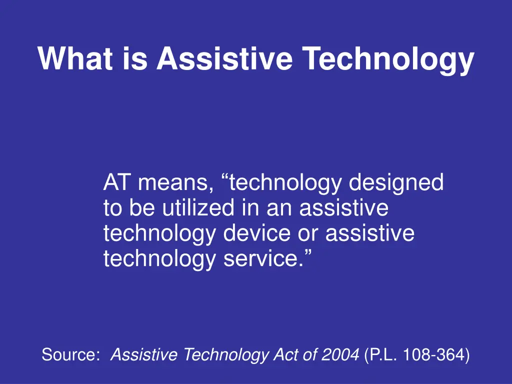 what is assistive technology