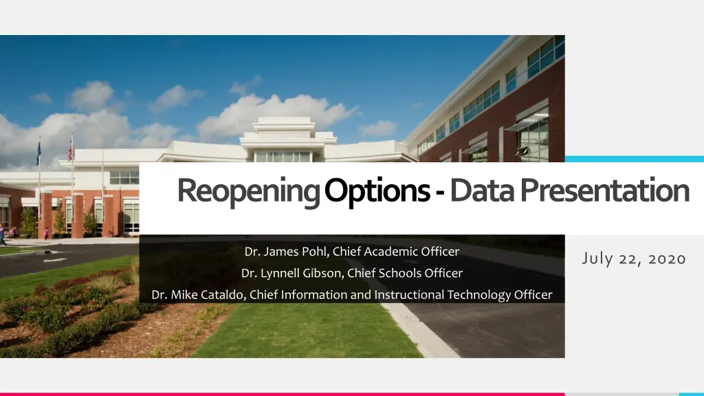 reopening options data presentation