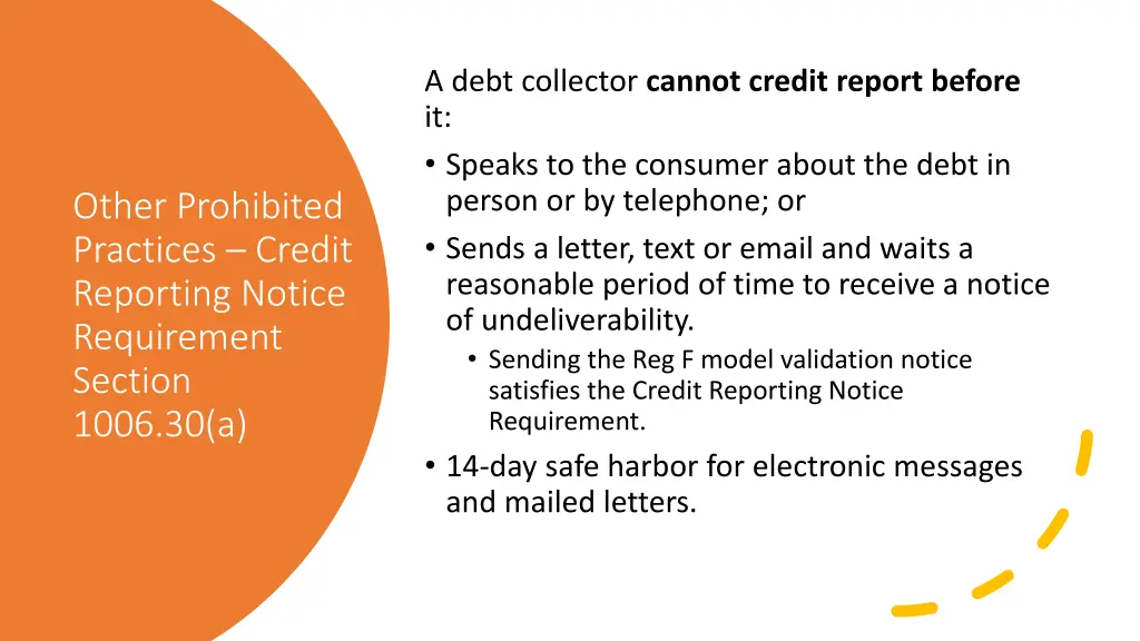 a debt collector cannot credit report before