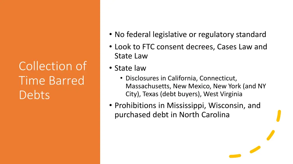 no federal legislative or regulatory standard