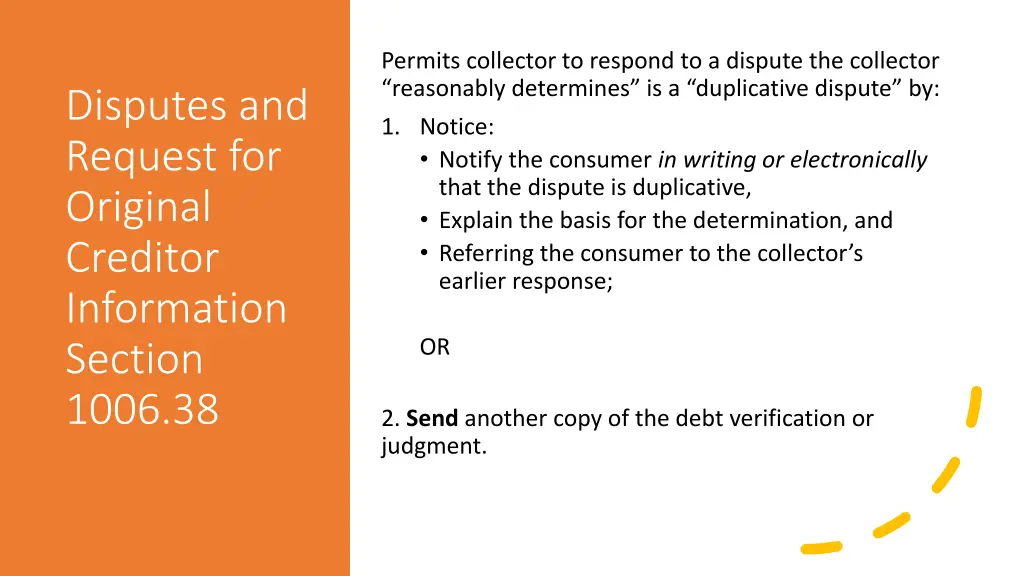 permits collector to respond to a dispute