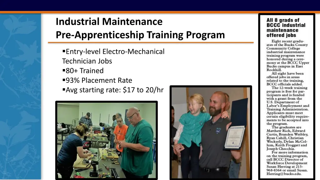 industrial maintenance pre apprenticeship