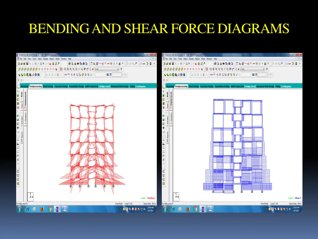 bending and shear force diagrams