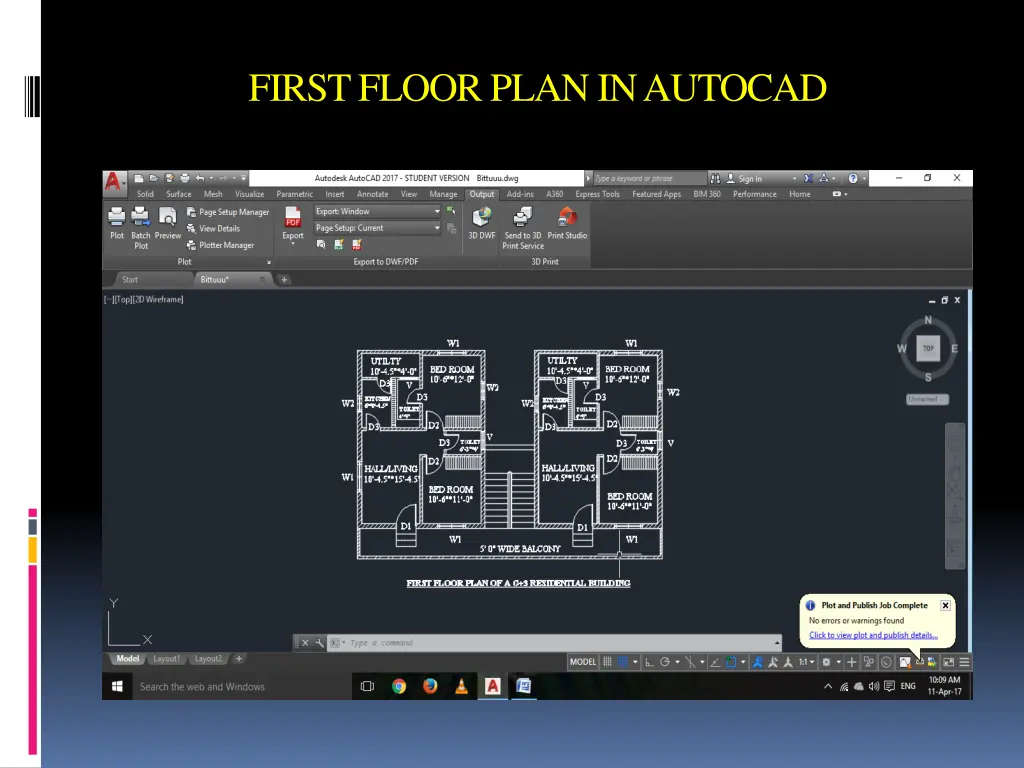 first floor plan in autocad