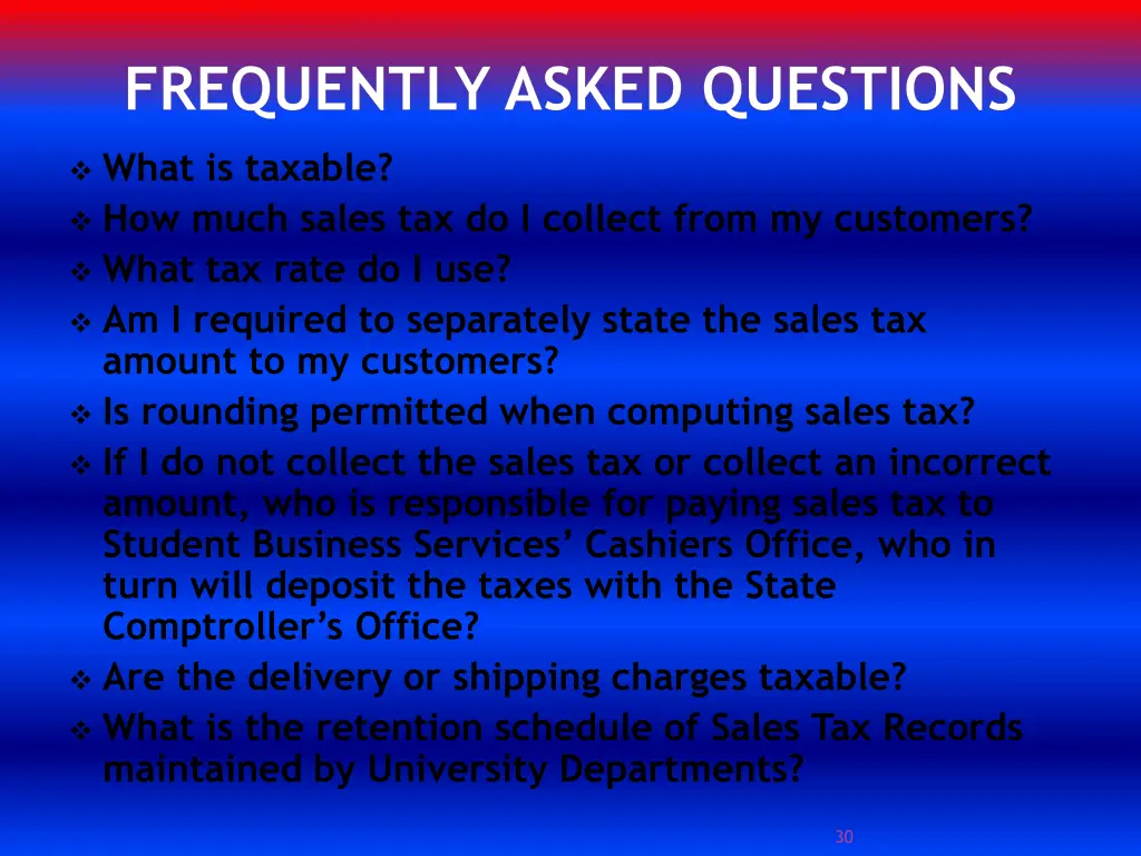 frequently asked questions