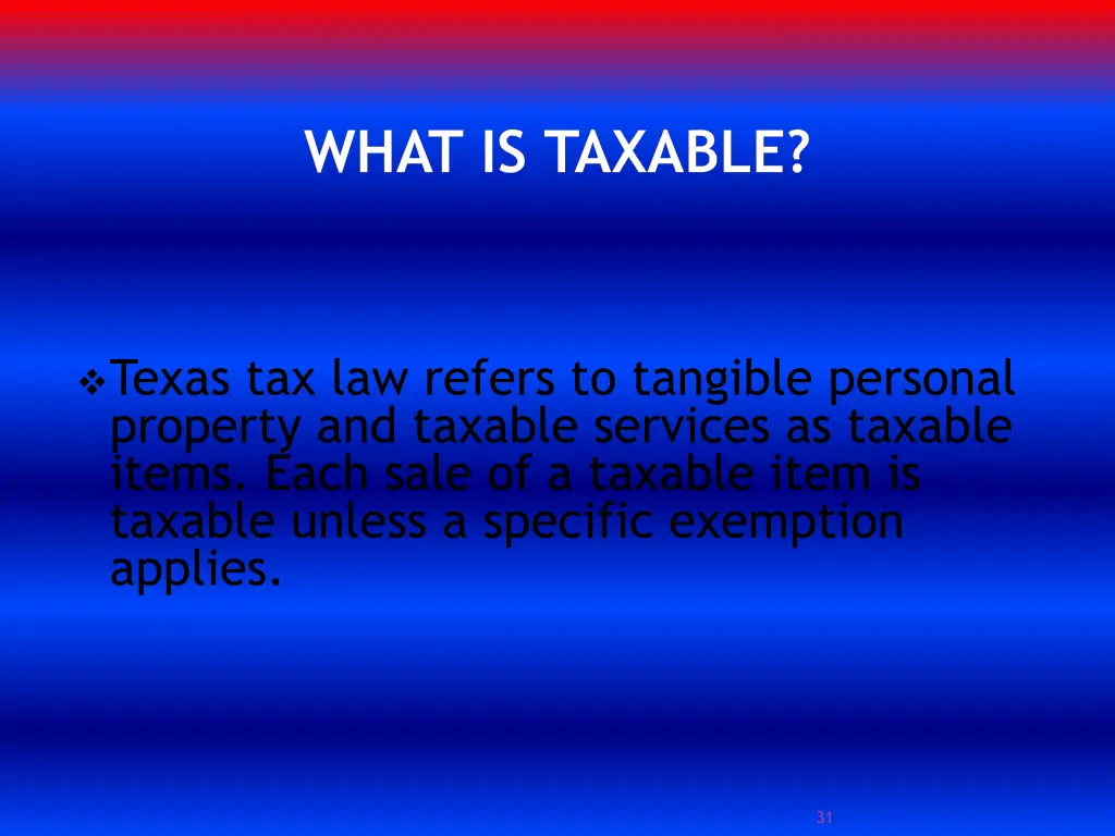 what is taxable