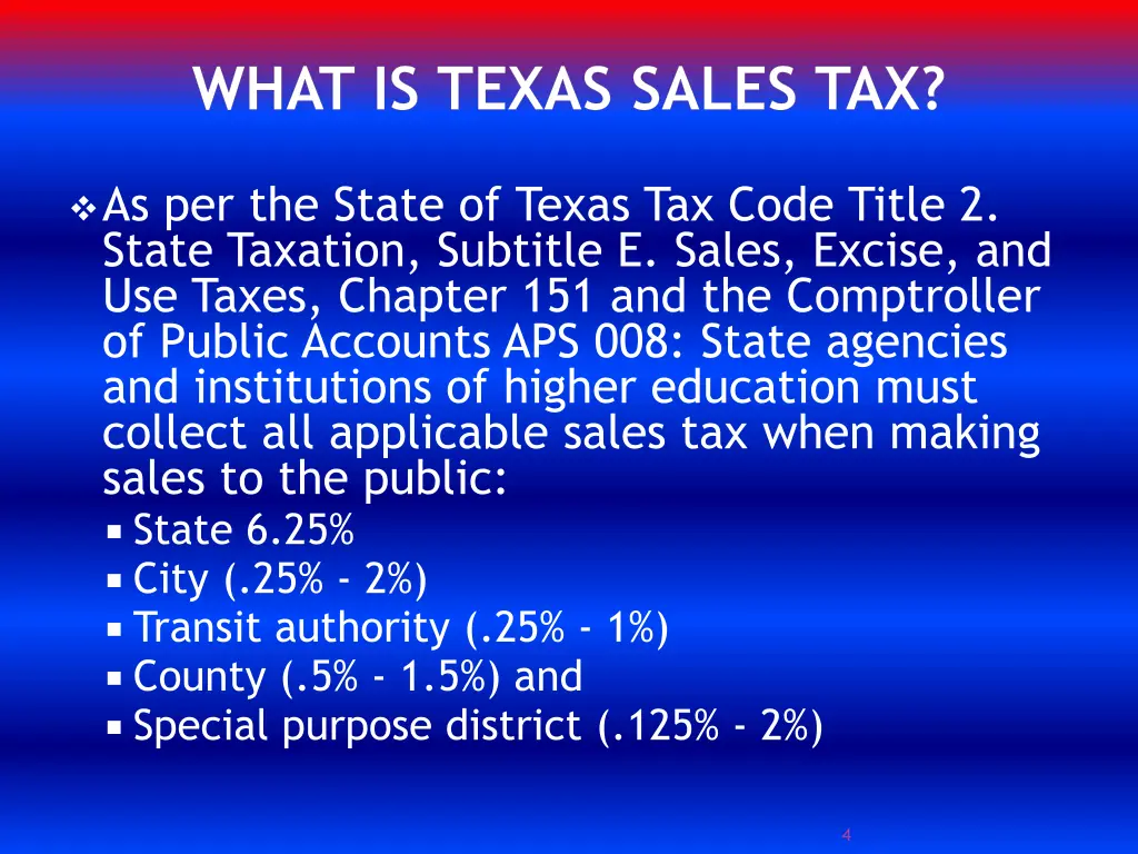 what is texas sales tax