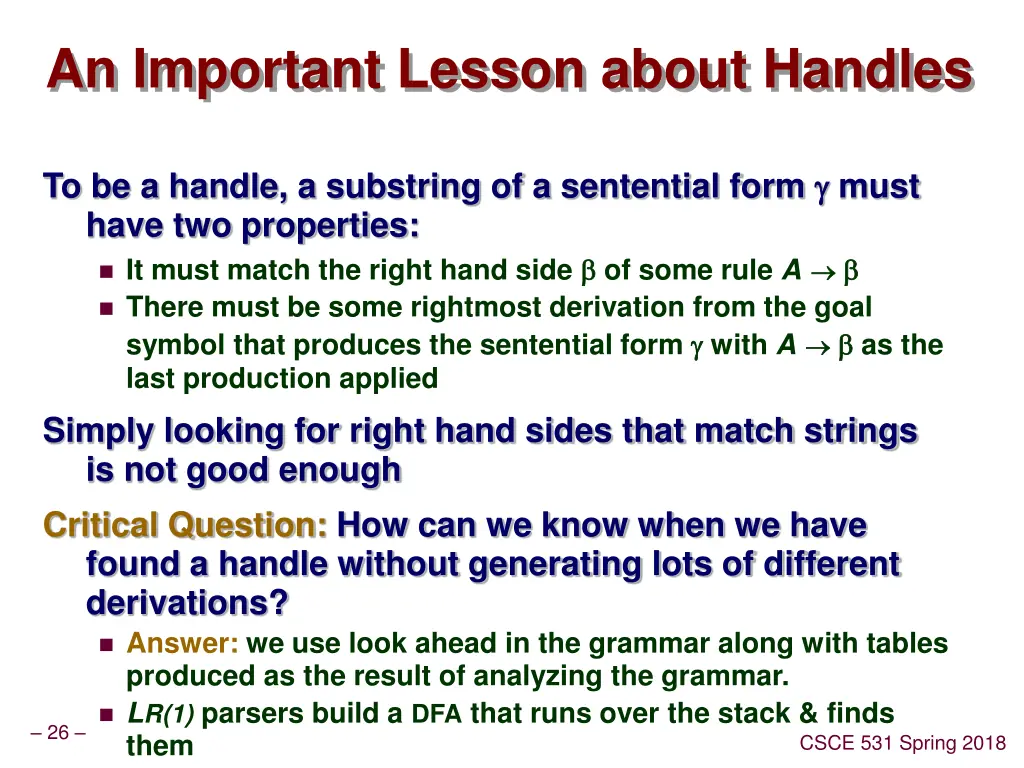 an important lesson about handles
