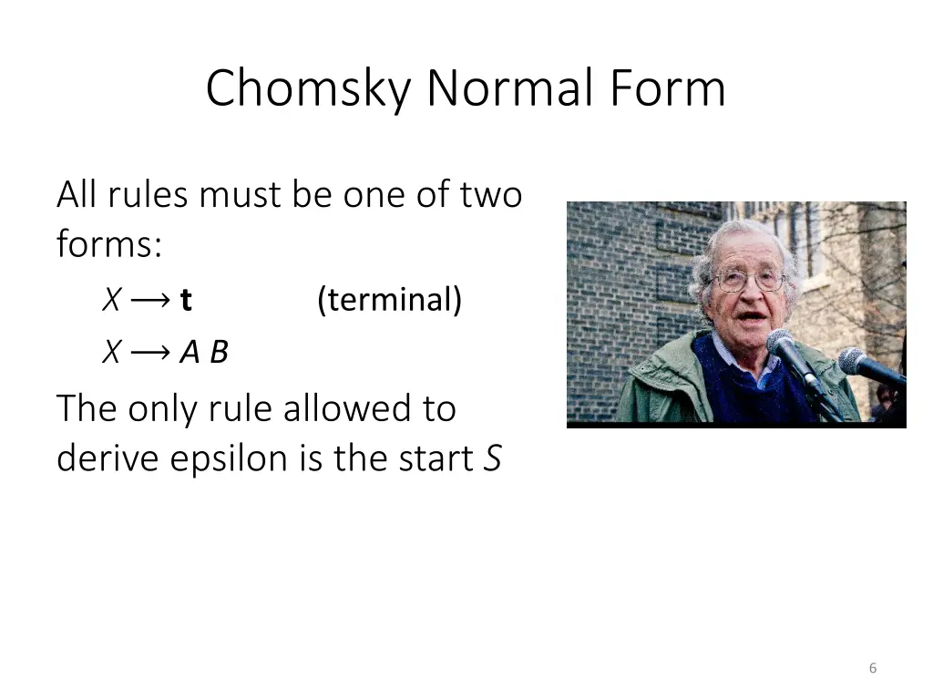 chomsky normal form