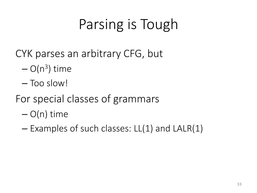 parsing is tough
