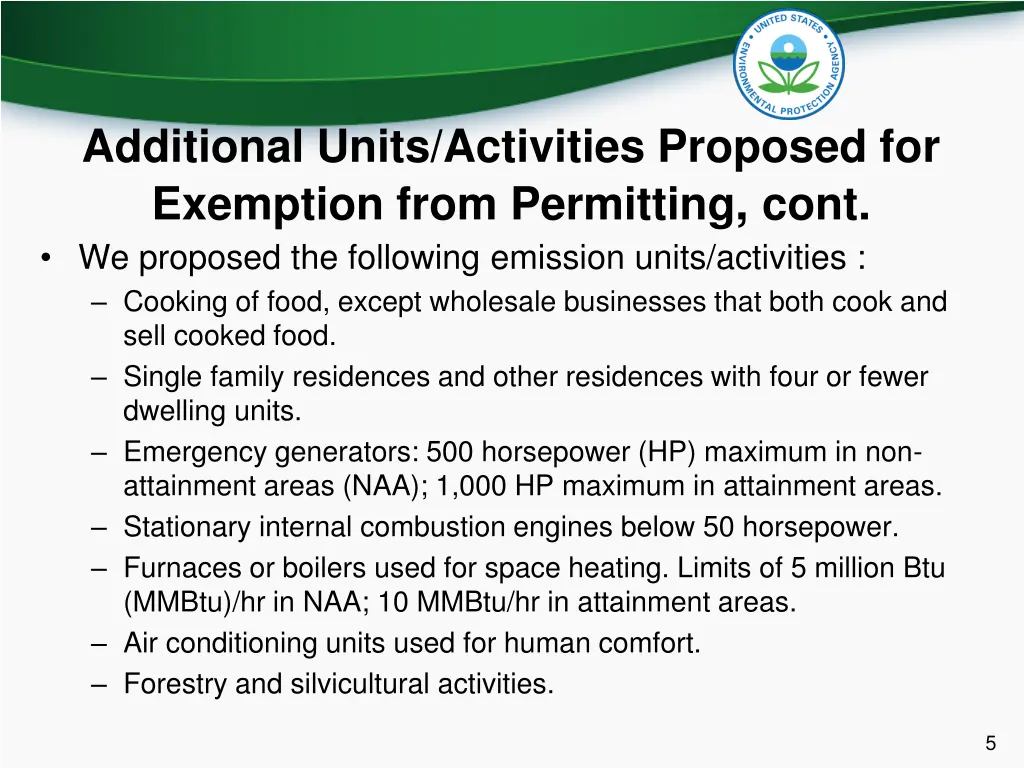 additional units activities proposed 1