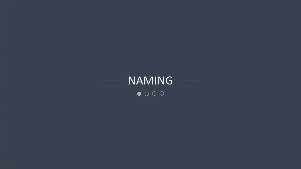 naming