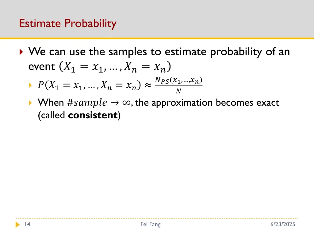 estimate probability