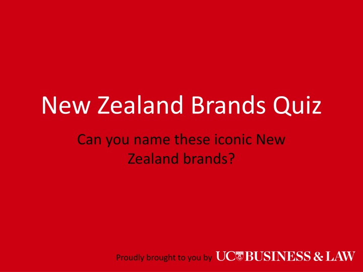 new zealand brands quiz