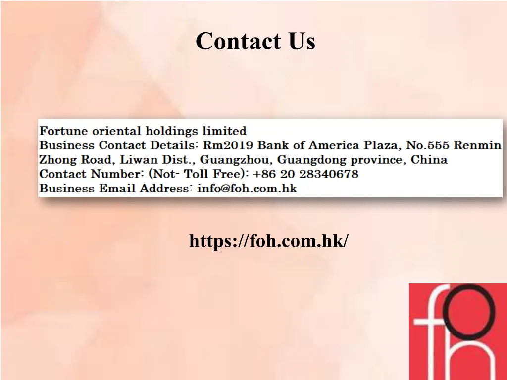 contact us