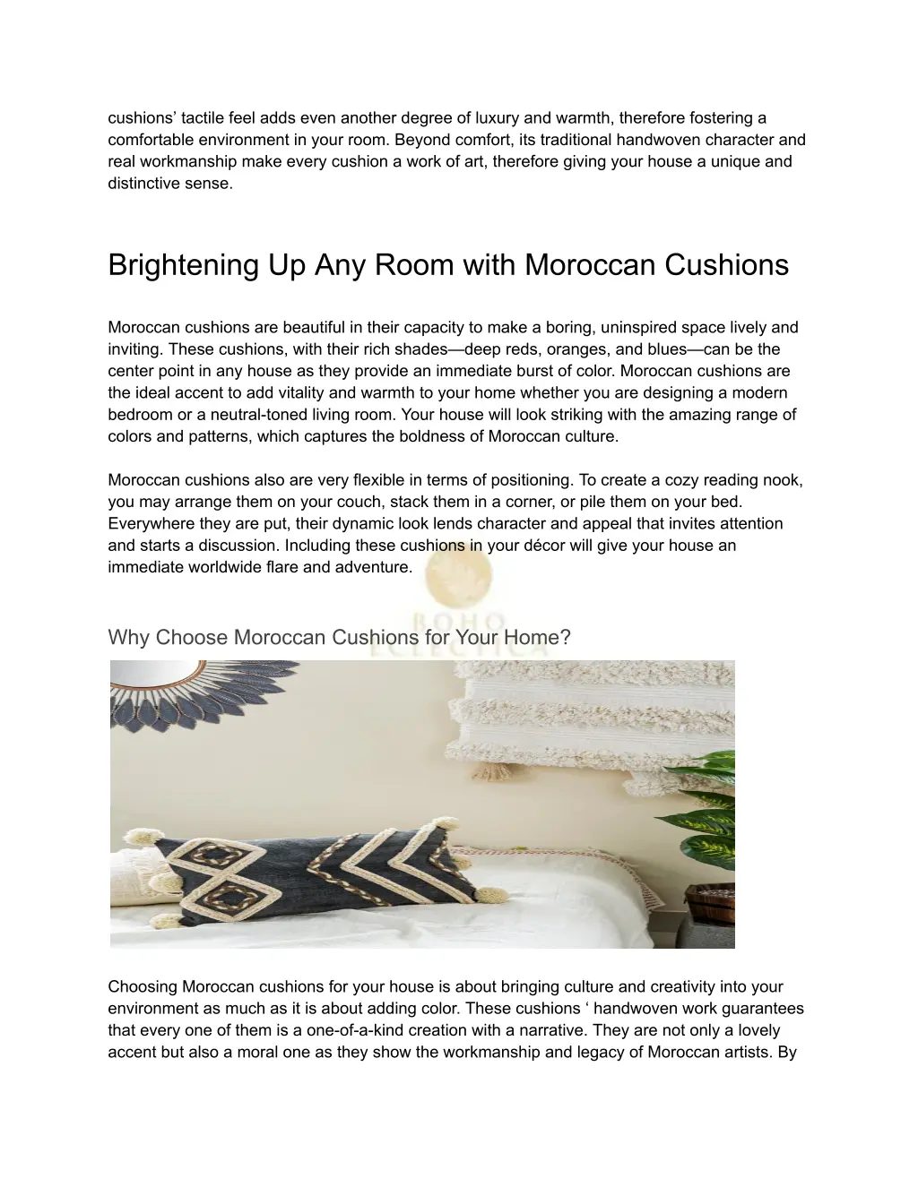 cushions tactile feel adds even another degree