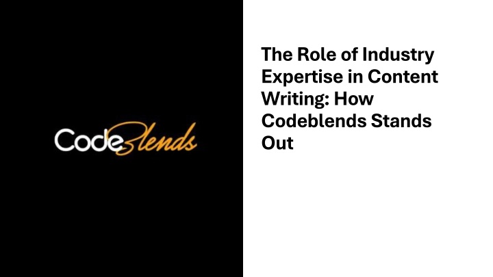 the role of industry expertise in content writing
