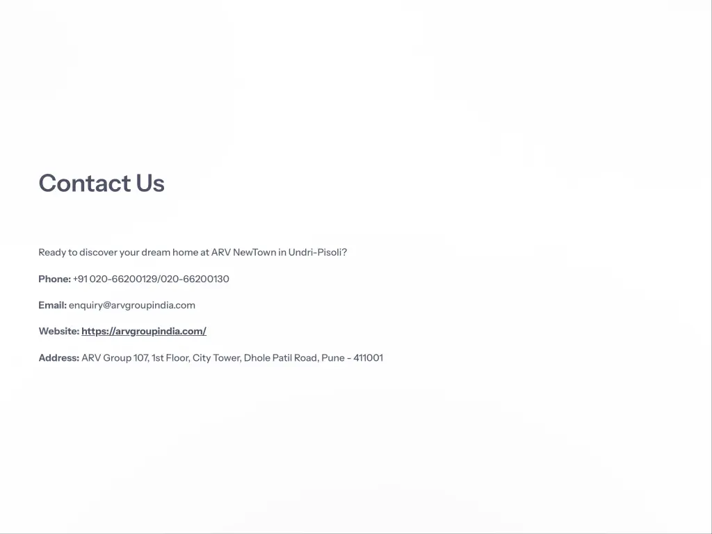 contact us