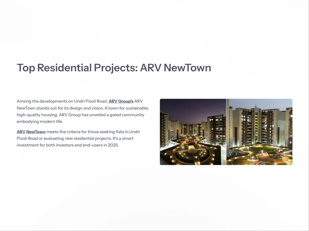 top residential projects arv newtown