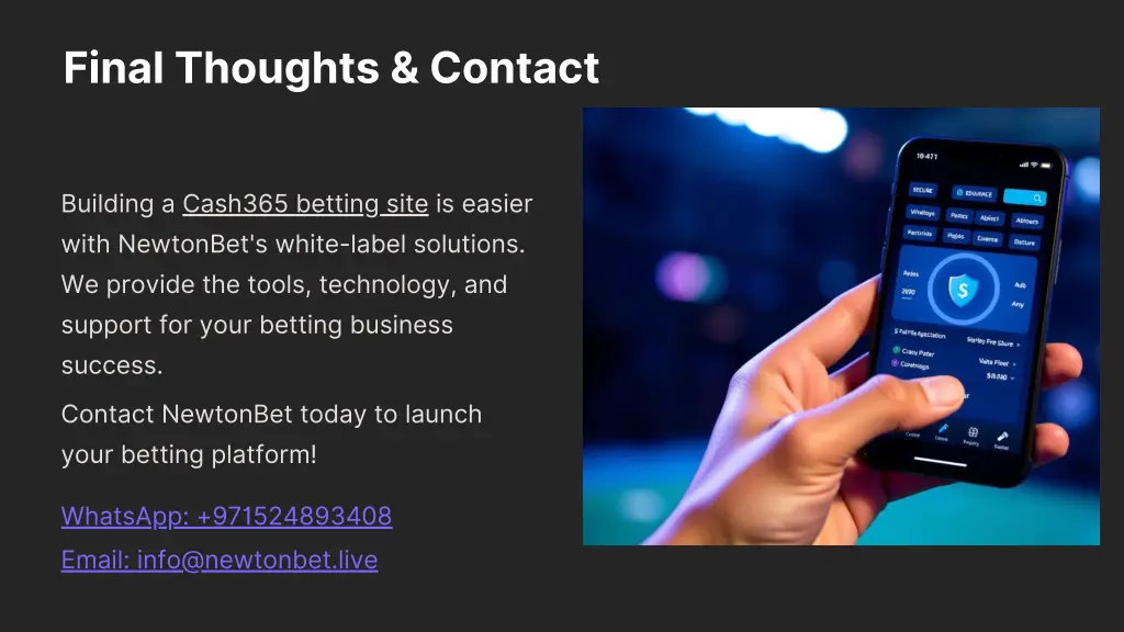 final thoughts contact