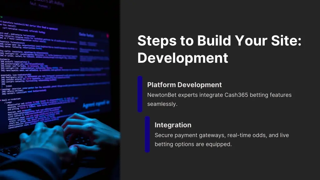 steps to build your site development