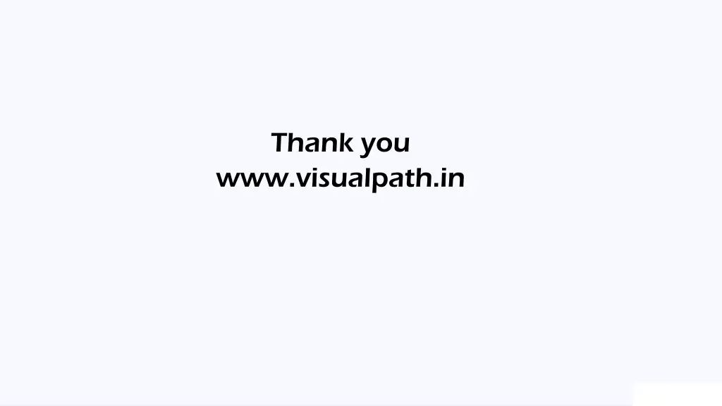 thank you www visualpath in