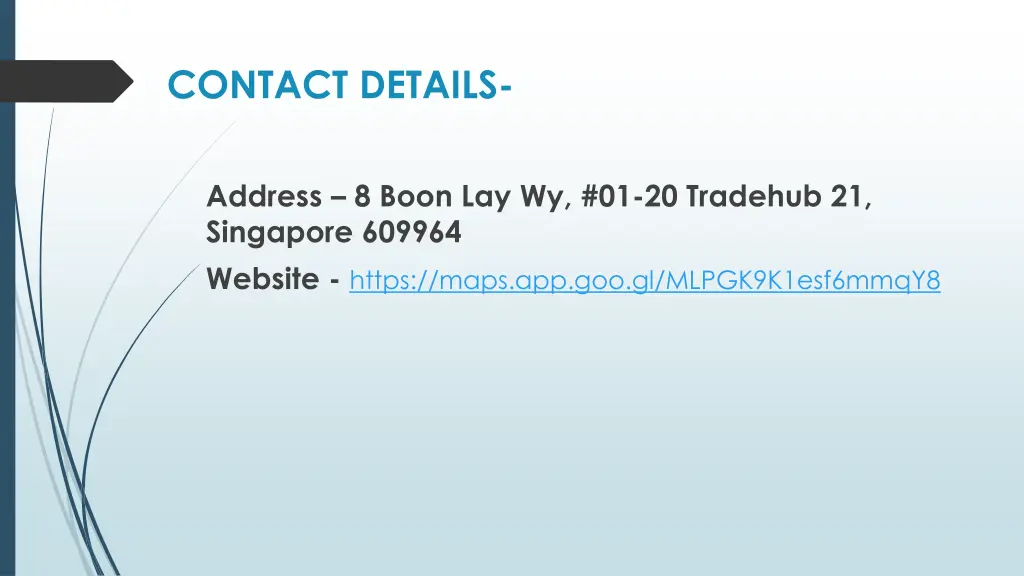 contact details