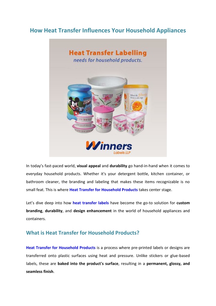 how heat transfer influences your household