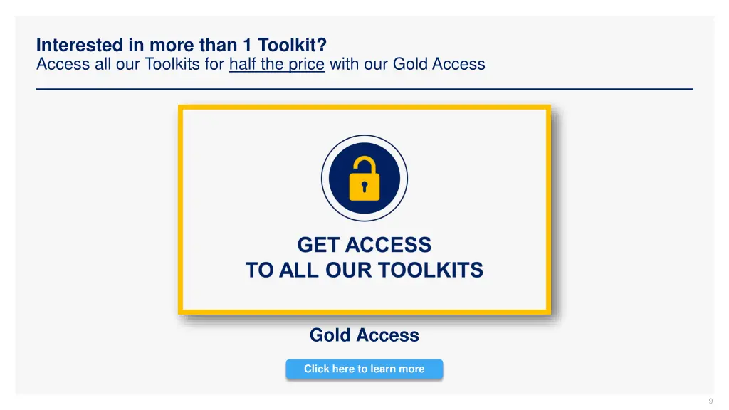 interested in more than 1 toolkit access