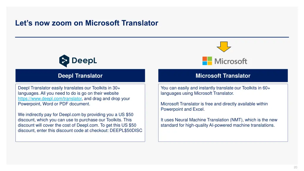 let s now zoom on microsoft translator