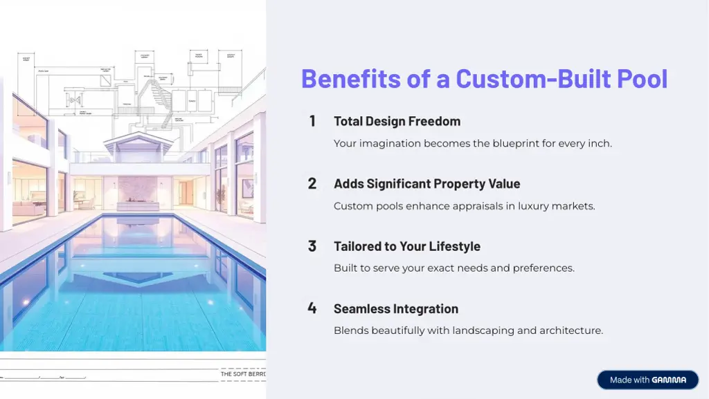 benefits of a custom built pool