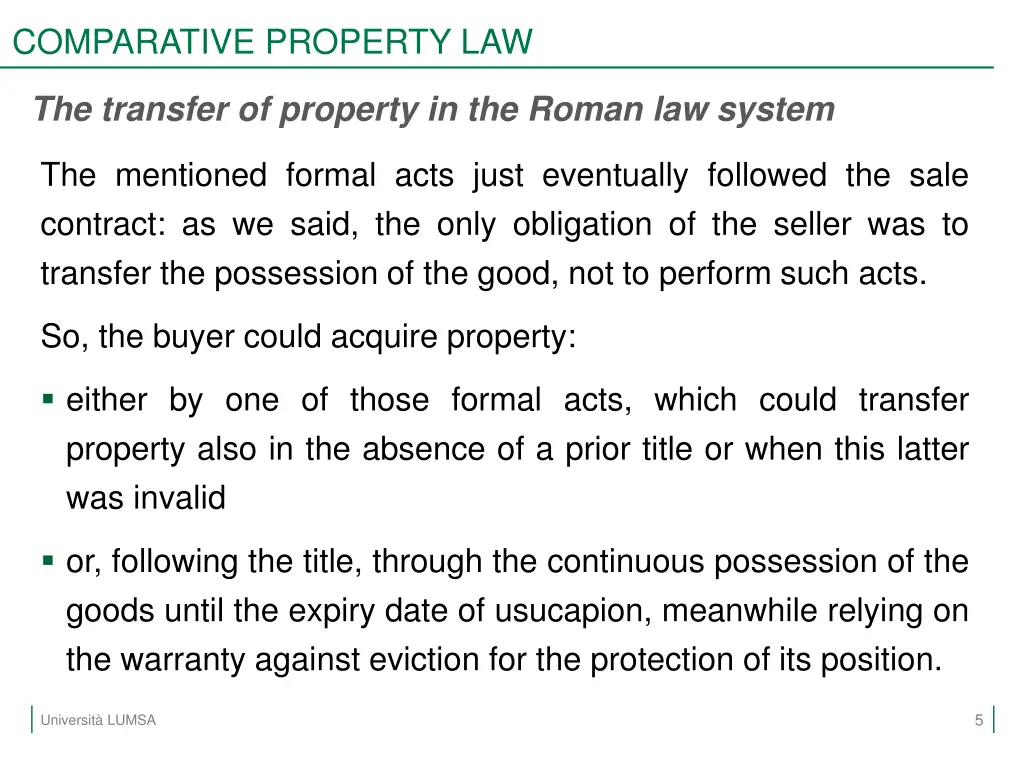 comparative property law 3