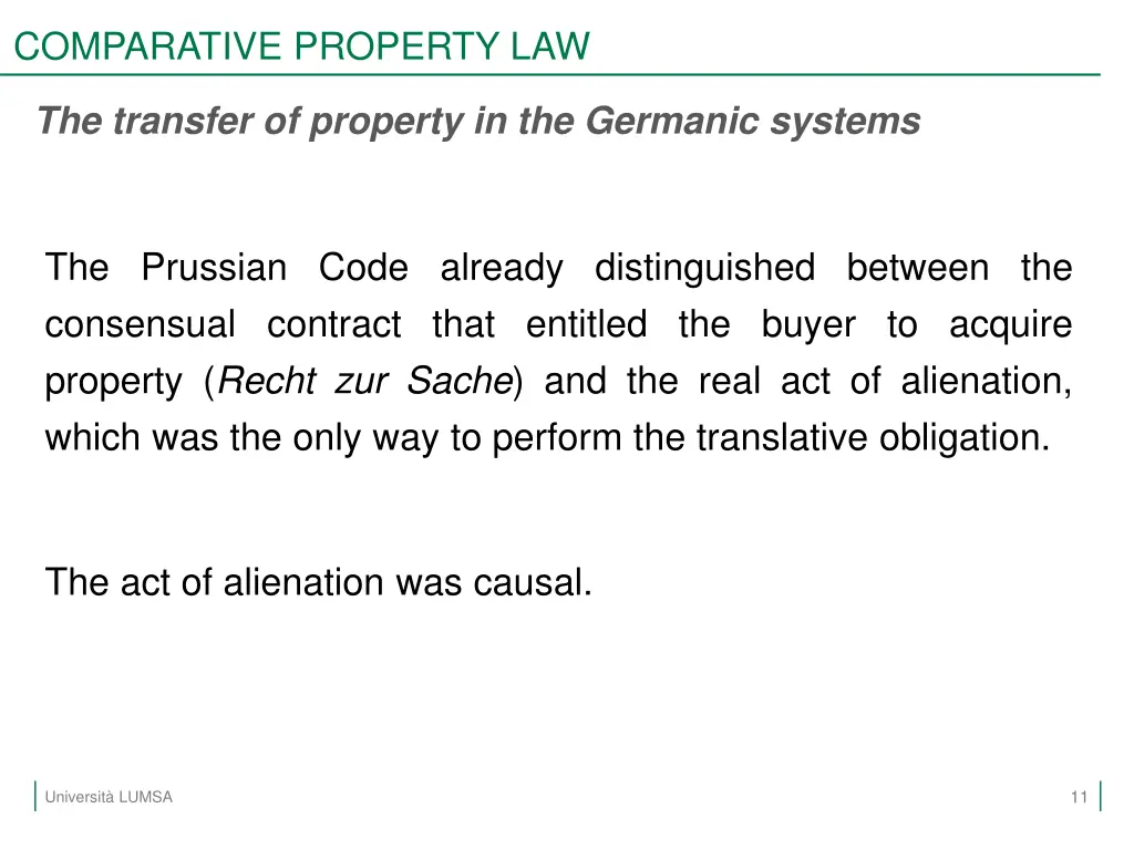 comparative property law 9