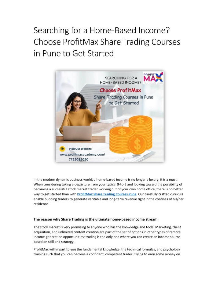 searching for a home based income choose