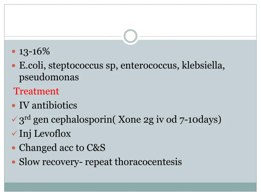 13 16 e coli steptococcus sp enterococcus